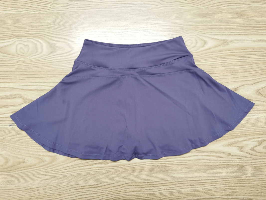 Yoga Gym Running Badminton Elastic Skirt-Shorts SF1749 in breathable nylon with elastic waistband for womens activewear.
